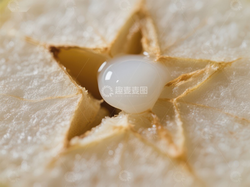 高清大图下载【趣麦麦图】果实内部的透明种子特写