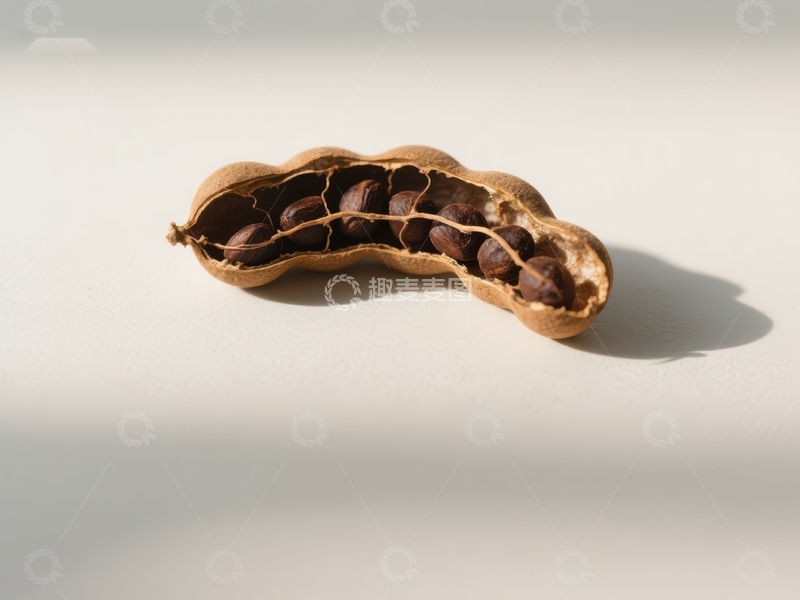 打开的花生壳展示饱满花生仁