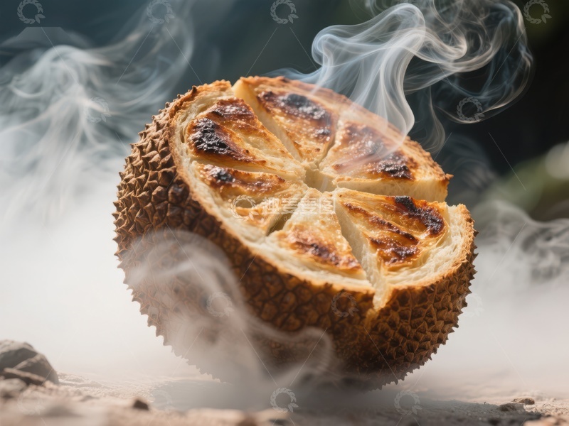 高清大图下载【趣麦麦图】烟熏榴莲：独特风味的美食