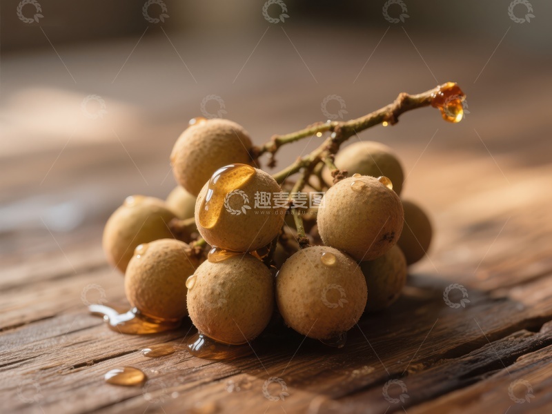 高清大图下载【趣麦麦图】新鲜龙眼果实特写