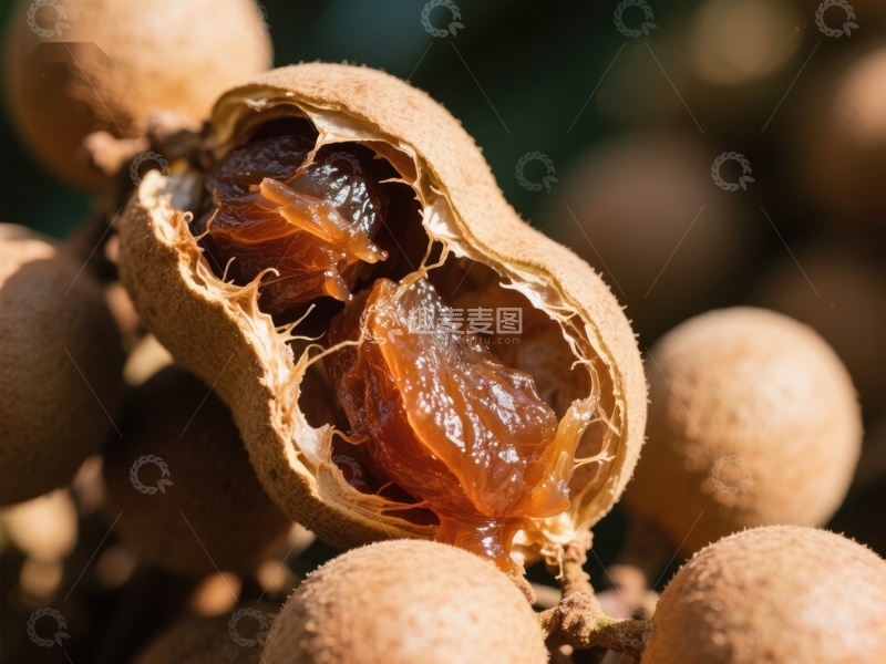 高清大图下载【趣麦麦图】新鲜龙眼果肉特写