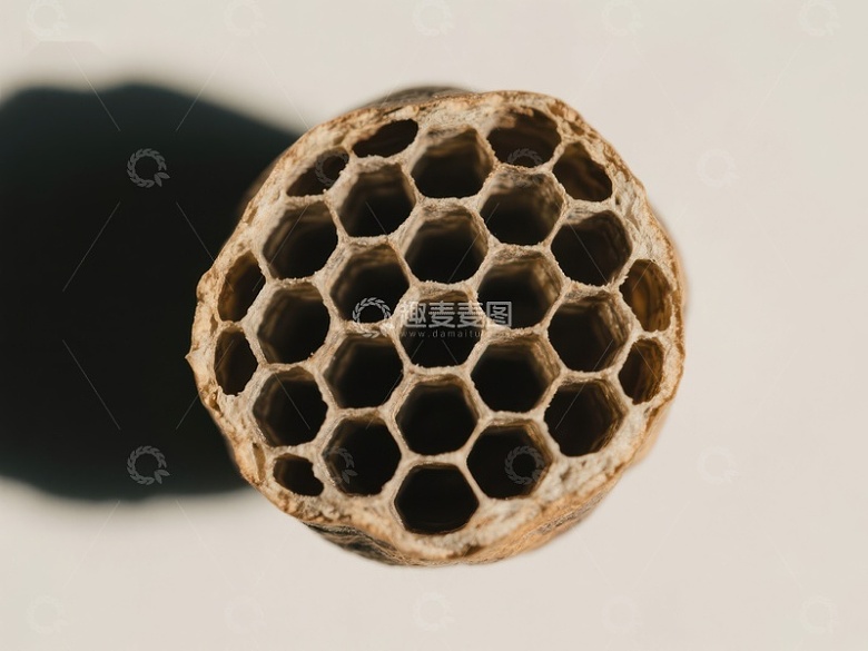 蜂巢结构的特写镜头