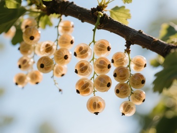 枝头挂满透明果实