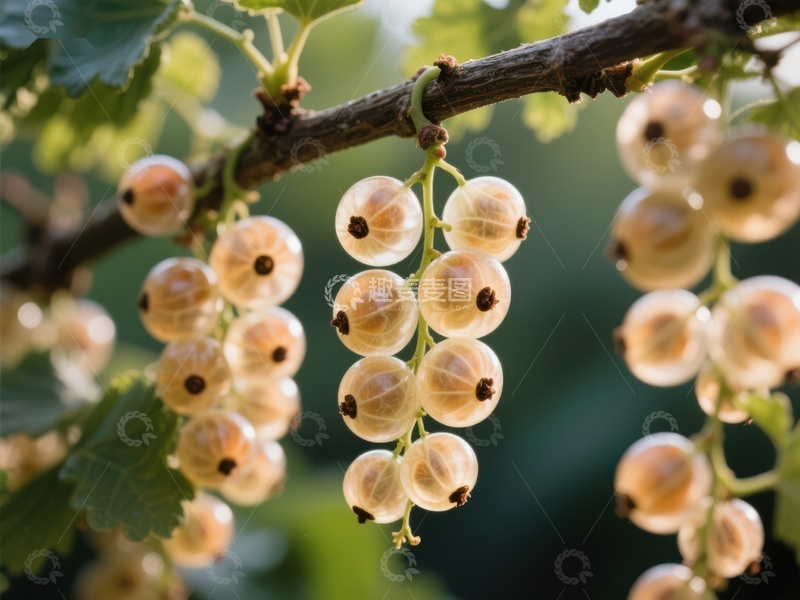 高清大图下载【趣麦麦图】枝头挂满成熟的白色浆果