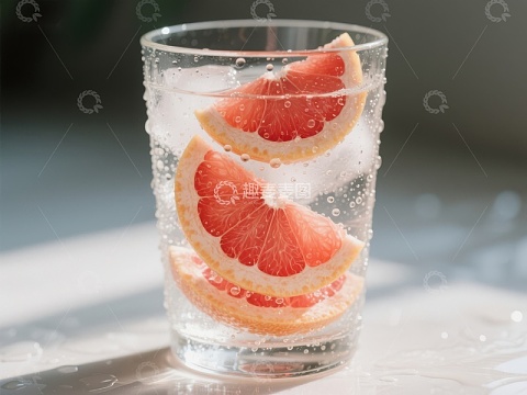 清新葡萄柚气泡水