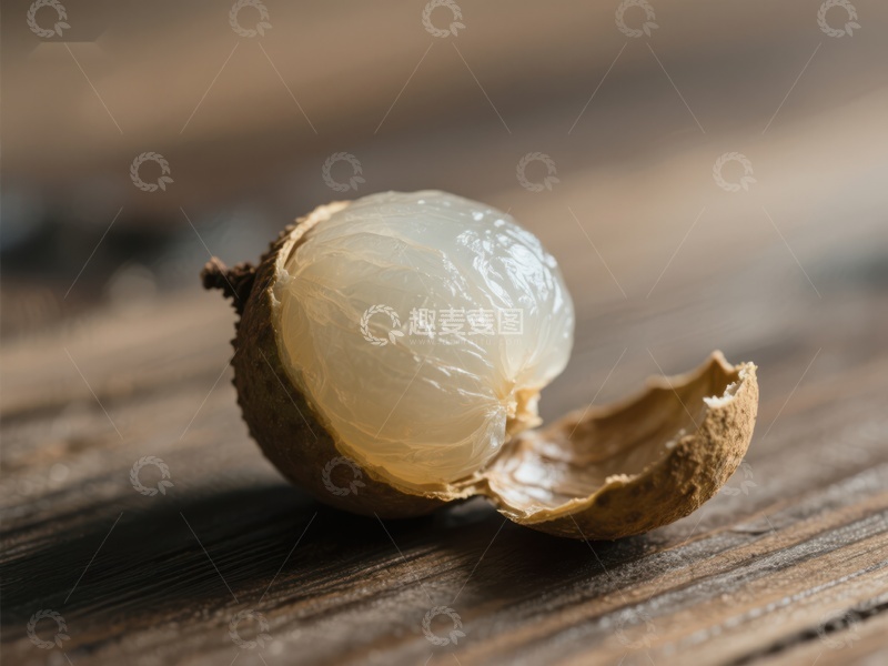 高清大图下载【趣麦麦图】新鲜荔枝剥开展示果肉