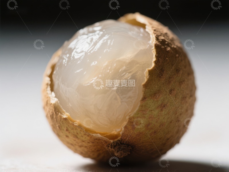 高清大图下载【趣麦麦图】新鲜龙眼果肉特写