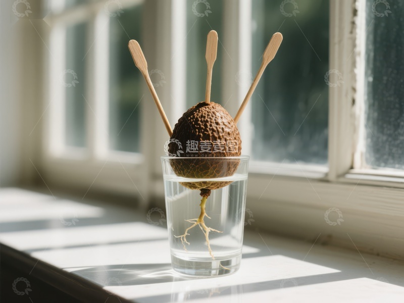 水培龙眼种子生根过程