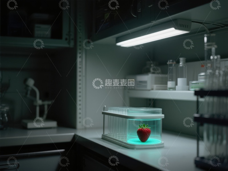 高清大图下载【趣麦麦图】实验室中的草莓培养箱
