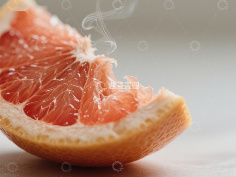 高清大图下载【趣麦麦图】新鲜切开的葡萄柚散发香气