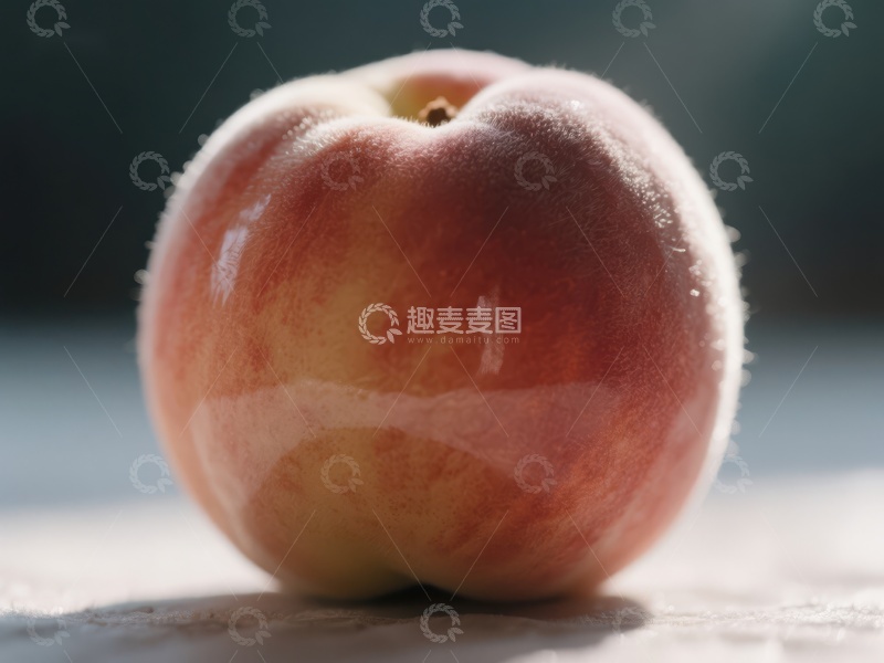 高清大图下载【趣麦麦图】-新鲜桃子的特写