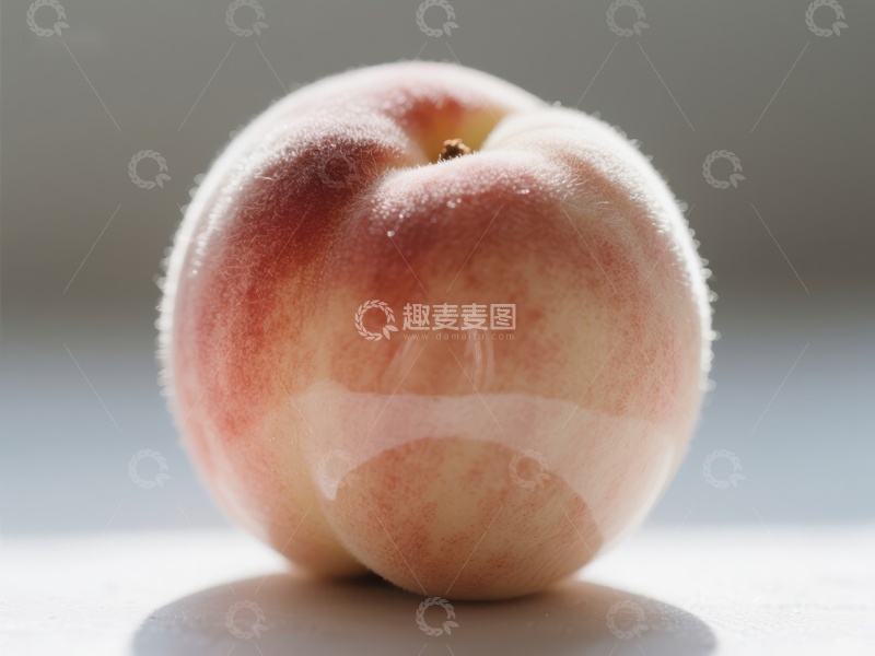高清大图下载【趣麦麦图】新鲜桃子的特写
