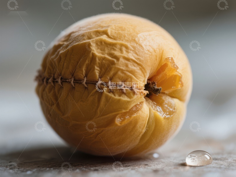 高清大图下载【趣麦麦图】缝合的干瘪水果特写