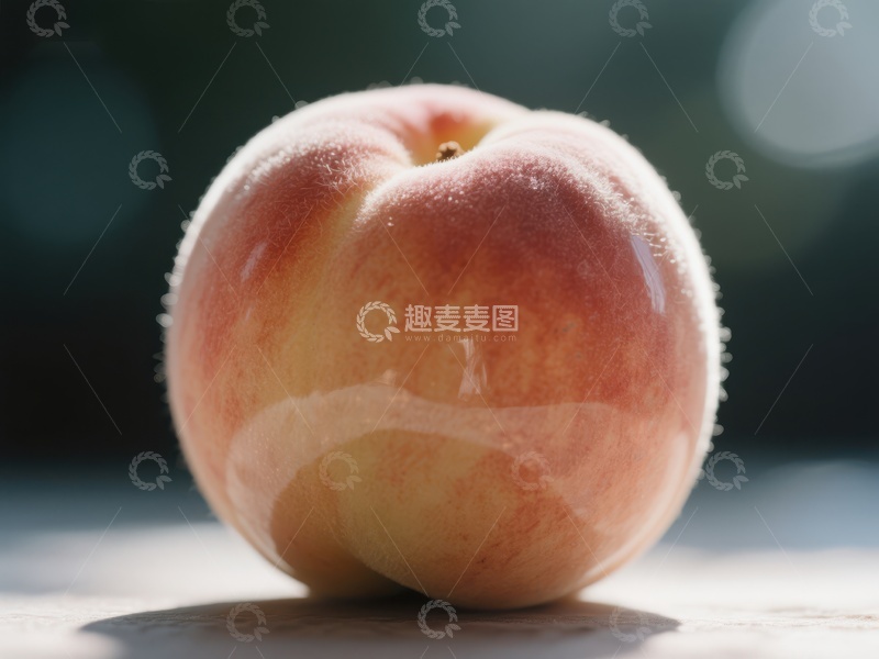 高清大图下载【趣麦麦图】新鲜桃子的特写
