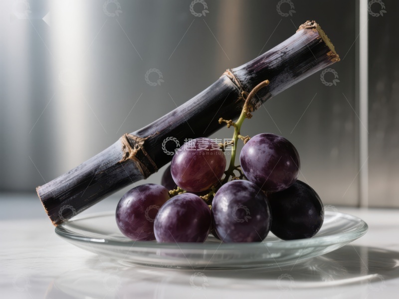 高清大图下载【趣麦麦图】葡萄与甘蔗静物组合