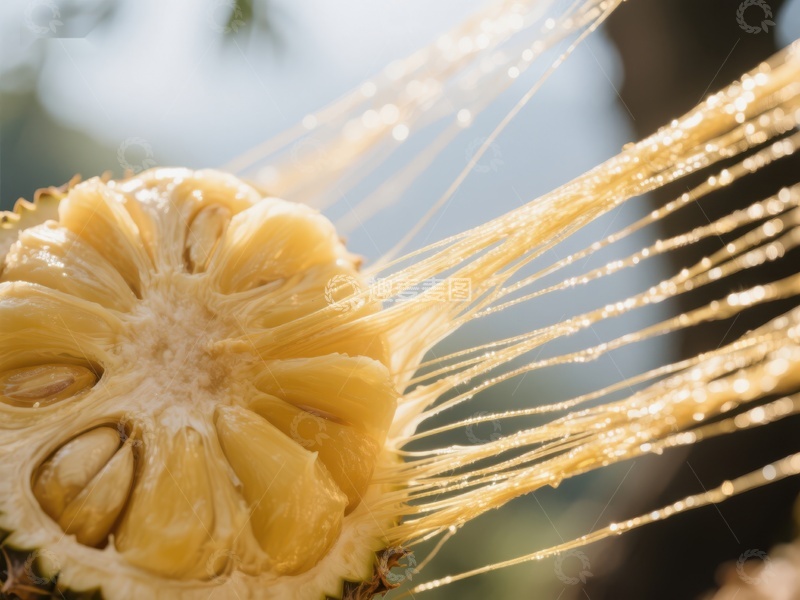 高清大图下载【趣麦麦图】新鲜菠萝蜜切面特写