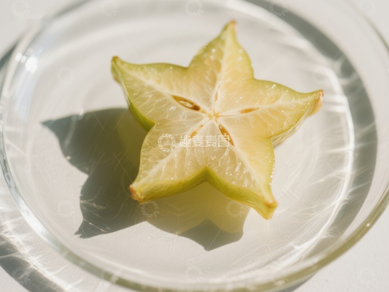 高清大图下载【趣麦麦图】切片杨桃置于透明碗中