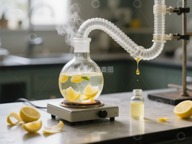 高清大图下载【趣麦麦图】柠檬精油提取实验