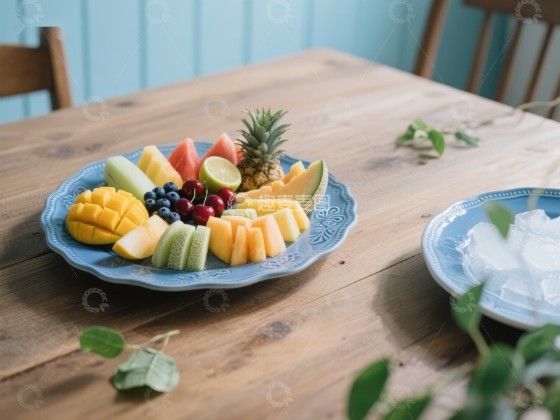 高清大图下载【趣麦麦图】色彩缤纷的水果拼盘