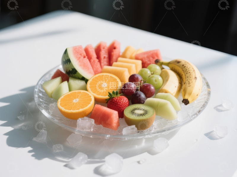 高清大图下载【趣麦麦图】色彩缤纷的水果拼盘
