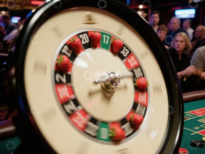 高清大图下载【趣麦麦图】赌场中的草莓主题轮盘赌