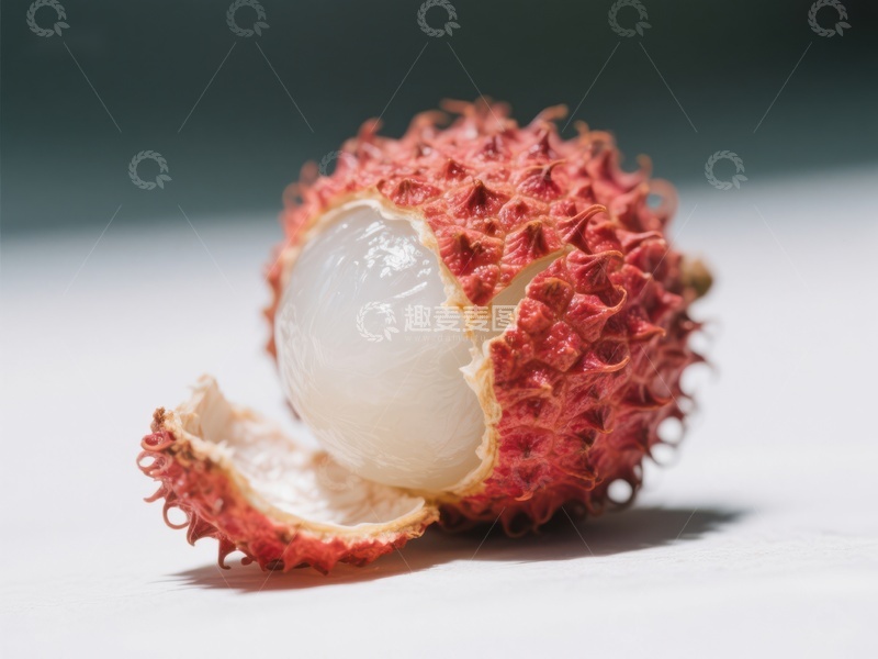 高清大图下载【趣麦麦图】新鲜荔枝，果肉饱满