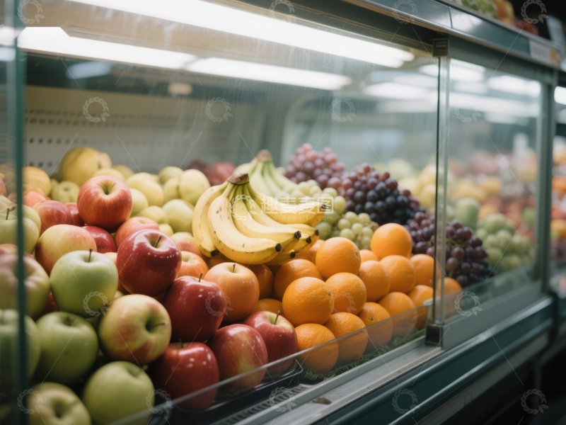 高清大图下载【趣麦麦图】超市水果展示柜