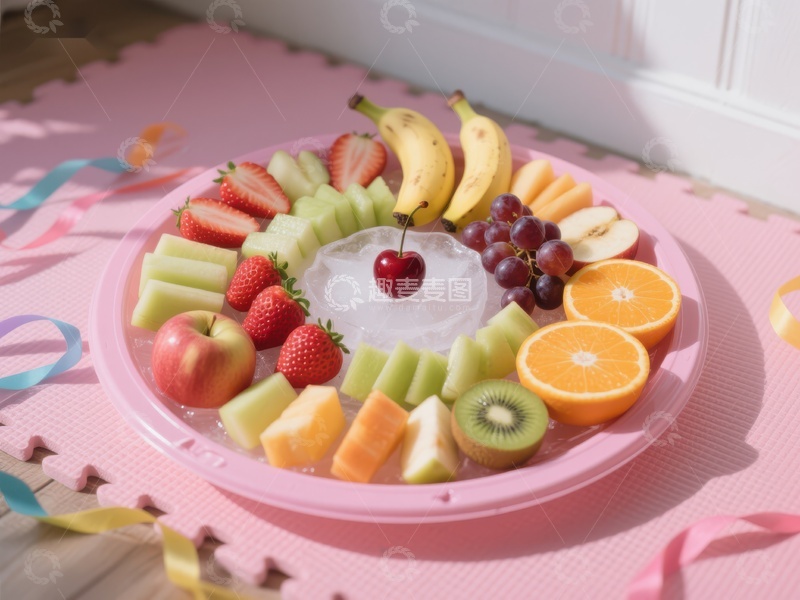 高清大图下载【趣麦麦图】色彩缤纷的水果拼盘