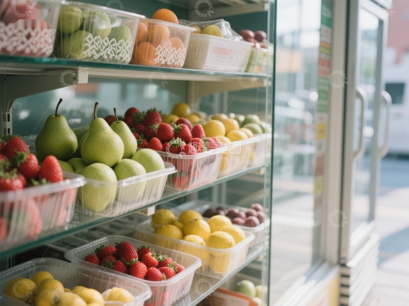 高清大图下载【趣麦麦图】新鲜水果陈列柜展示