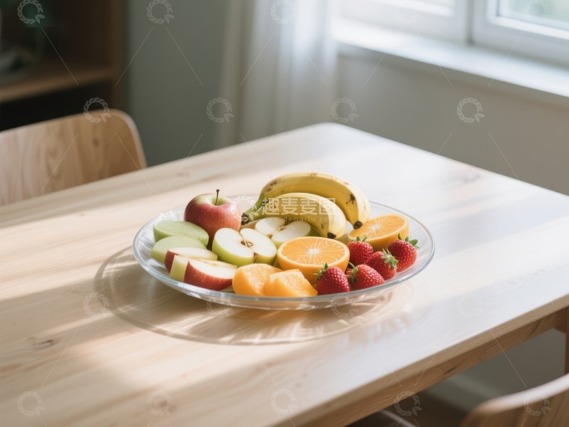 高清大图下载【趣麦麦图】阳光下的水果拼盘