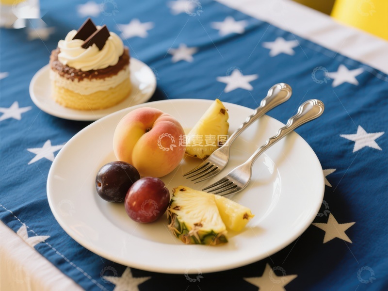 高清大图下载【趣麦麦图】水果拼盘与甜点的精致摆设