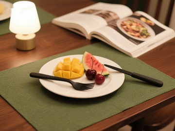 水果拼盘与阅读时光