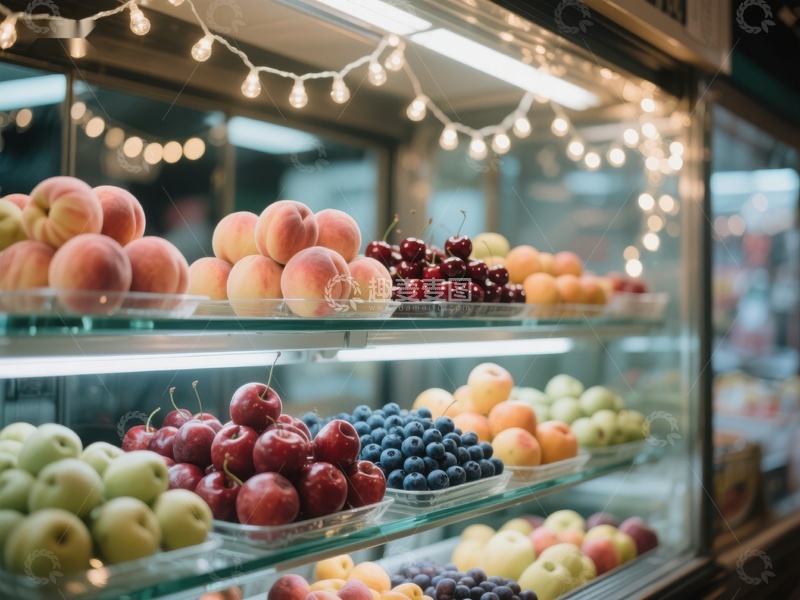 高清大图下载【趣麦麦图】新鲜水果陈列柜