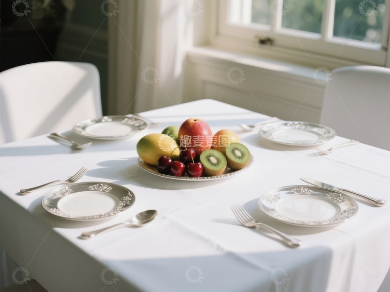 高清大图下载【趣麦麦图】餐桌布置与水果摆盘