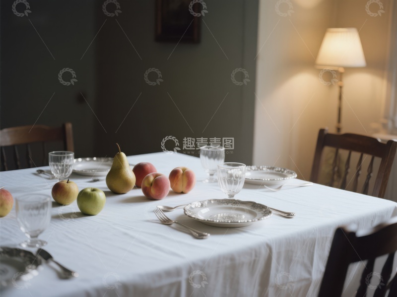 高清大图下载【趣麦麦图】餐桌布置与水果静物
