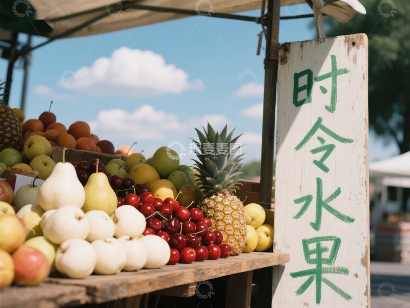 高清大图下载【趣麦麦图】时令水果摊位展示