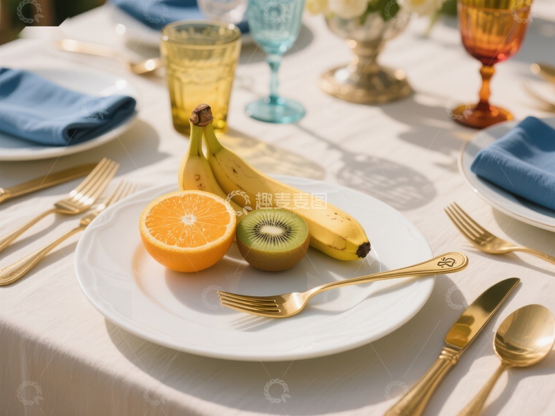 高清大图下载【趣麦麦图】精致餐桌布置与水果摆盘