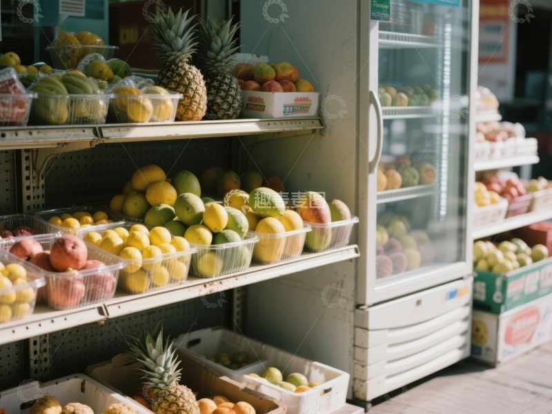 高清大图下载【趣麦麦图】水果摊位展示新鲜水果