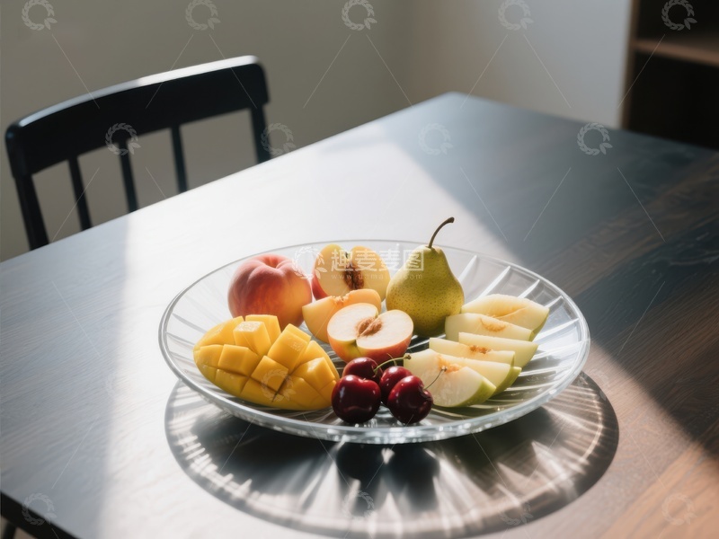 高清大图下载【趣麦麦图】阳光下的水果拼盘