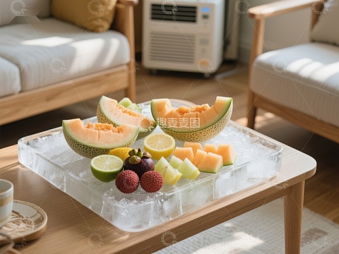 冰镇水果拼盘，夏日清凉享受