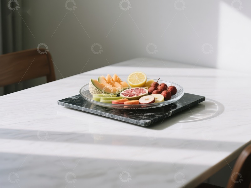 高清大图下载【趣麦麦图】桌上摆放的水果拼盘