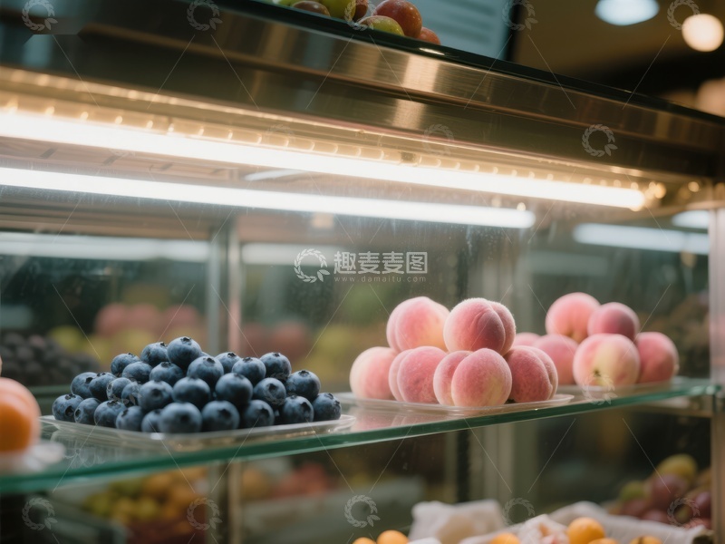 高清大图下载【趣麦麦图】新鲜水果陈列柜展示
