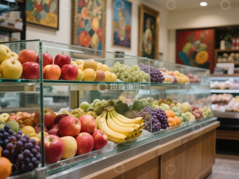 高清大图下载【趣麦麦图】新鲜水果陈列柜