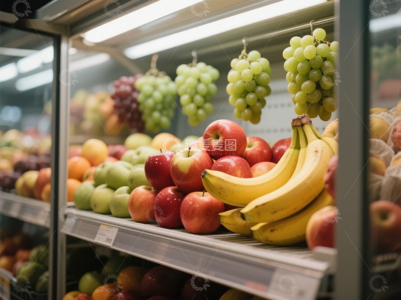 高清大图下载【趣麦麦图】超市水果陈列架