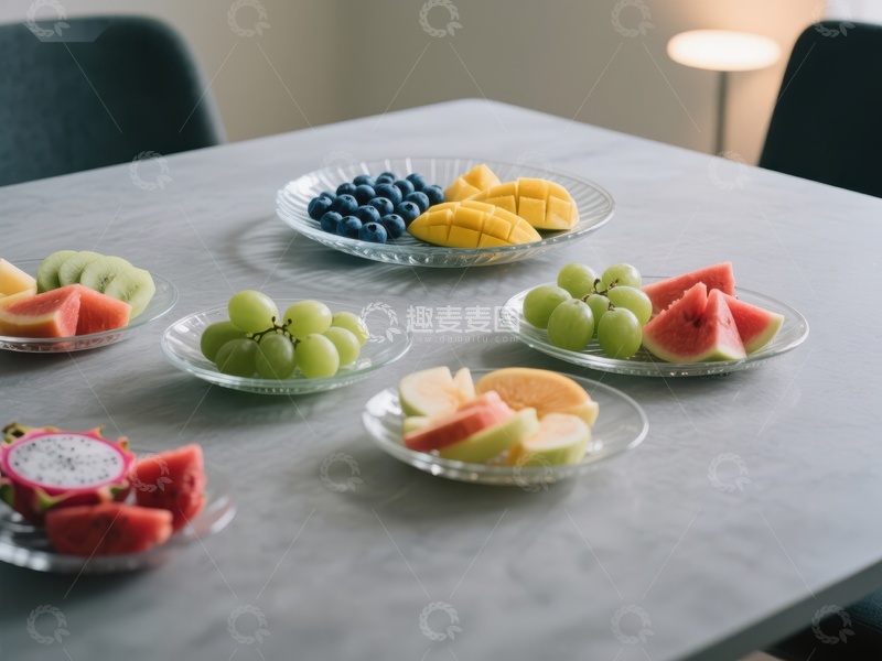 高清大图下载【趣麦麦图】多样水果拼盘，清新健康美食