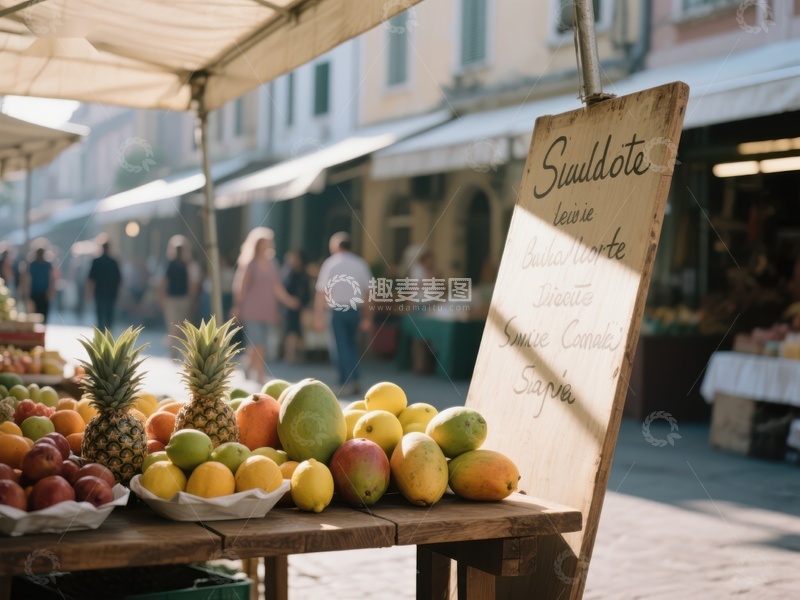 高清大图下载【趣麦麦图】街头市场水果摊位