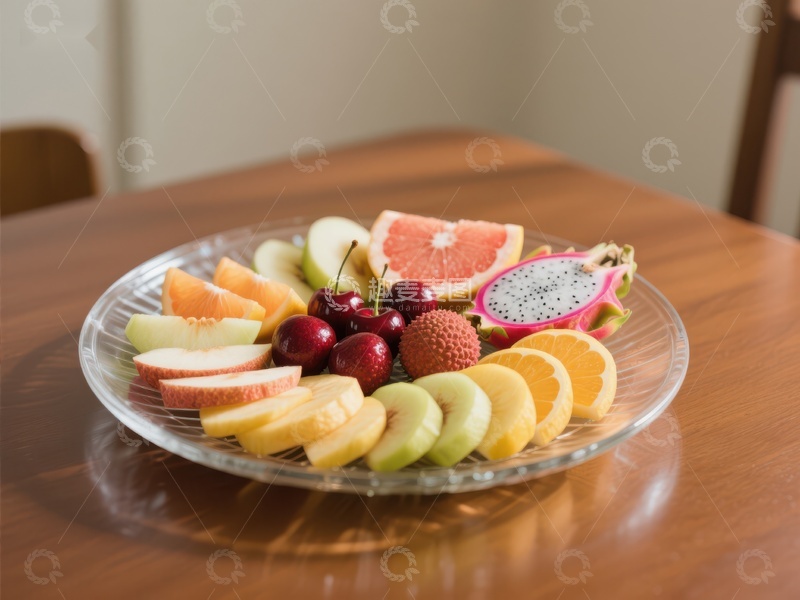 高清大图下载【趣麦麦图】色彩斑斓的水果拼盘