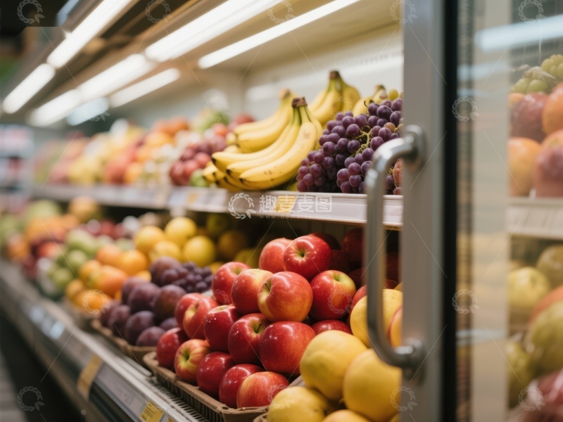 高清大图下载【趣麦麦图】超市水果区展示