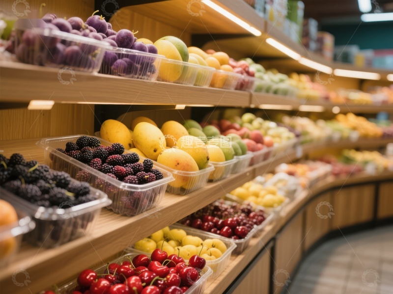 高清大图下载【趣麦麦图】超市水果区展示