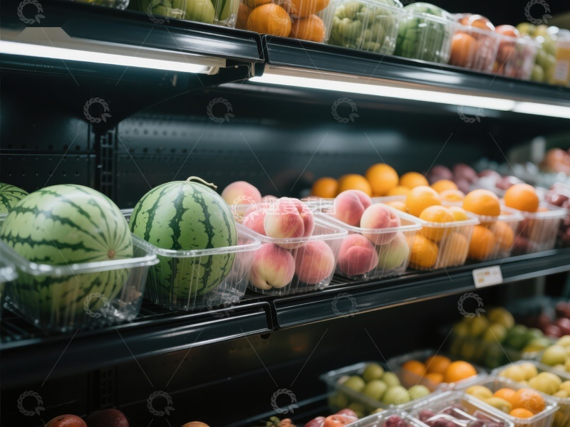 高清大图下载【趣麦麦图】超市水果区展示